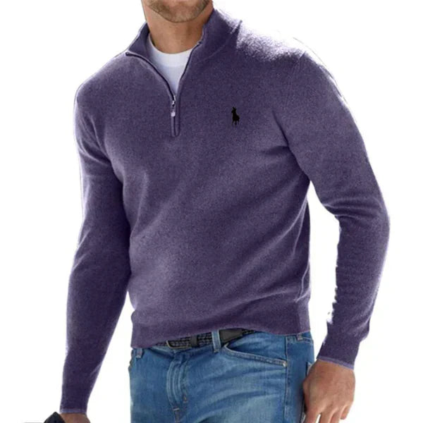 Half-Zip Knit Sweater
